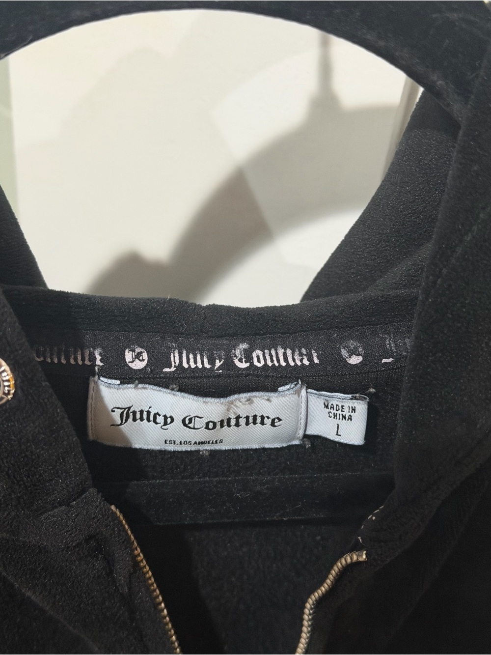 Juicy Couture Black Velour Jacket - Picture 6 of 7